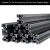 Import 6063 t slot 4080 aluminum profiles oem custom extruded black natural anodized aluminum for cnc industrial from USA
