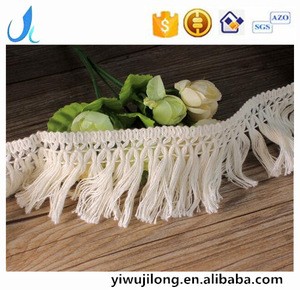 6cm wholesale decorative cotton tassel curtain fringe trimmings