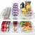 Import 6Pcs Kitchen Refrigerator Organizer Bins, Plastic Fridge Storage Organizer bins for Freezer, Cabinet Pantry Organization from China