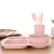 Import 6PCS/Set Wheat Straw Tableware Set Unbreakable Children Dinnerware Set Comes with Plate Bowl Cup Spoon Fork Chopsticks from China
