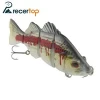 7 inch Big Size Red 3D Eyes Four-section Fishing Lures for Wholesale