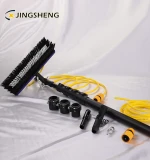 72ft carbon fiber extensible handle resin bag sekng carbon fibre robot glass microfiber water fed system  window cleaning pole