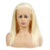 8-26 Inch 130% Density 613 Human Hair Lace Front Full Lace Blonde Wig