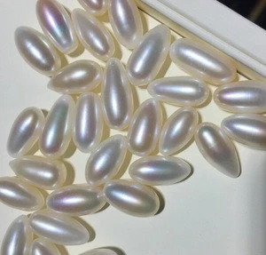 8-9mm Long Rice Freshwater Loose Pearls Wholesale