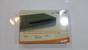 8-Port Stackable Rack Mount KVM Switch with OSD