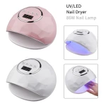 86W New Smart Electric Nail Dryer UV LED Art Manicure Lamp Gel Polish Nail Lamp