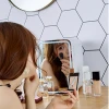 8L small portable cosmetic skincare refrigerator mini makeup beauty fridge  glass mirror door display Bedroom refrigerator