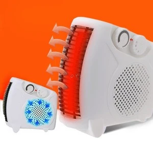900W Mini Electric Wall-outlet Flame Heater Air Warmer with Remote Control PTC Ceramic Heating Stove Radiator Household Wall Fan