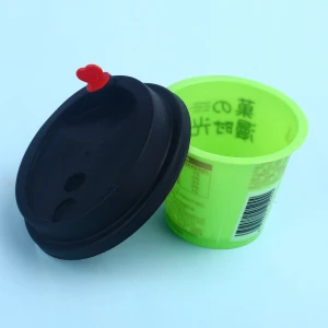 90mm disposable injection PP plastic coffee cup lids milk tea cup lids bubble tea cup lids