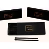 98mm 3.8inch length pure black box matches wooden match for cigar custom printing foil logo manufacturer
