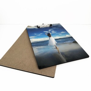 A4 Size wooden clipboard File clip board Customized photo Printing reusable writing pad Logo Design available