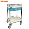 ABS Hospital medical record holder trolley cart with 2 drawers