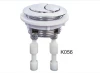 ABS material chrome plated dual push button for WC toilet water tank citern