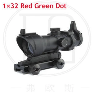 ACOG 1x32 Optical Rifle Scope Tactical Military Airsoft Hunting Laser Sight Scope