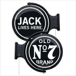 Acrylic Double Side Rotating Light Box Advertising