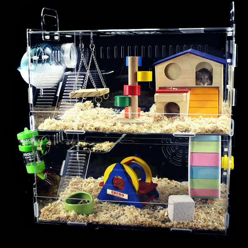 Acrylic Hamster Pet Cage for Small Animals