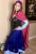 Import Adult Princess Anna Dress  Dance Performance Costume from USA