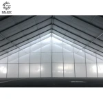 Aesthetic adaptable goods shelter canopy stainless steel warehouse storage shelter