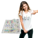  New plastisol transfer printing sticker custom heat transfers for t-shirts
