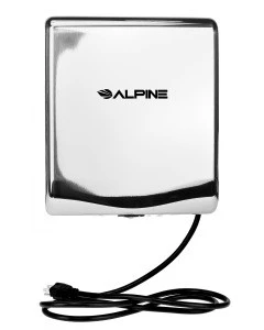 Alpine Industries Willow Commercial Chrome High Speed Automatic Electric Hand Dryer