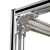 Import aluminium profile accessories Corner Joint Connectors aluminum angle bracket from China