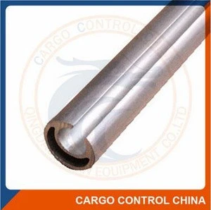 Aluminum curtain tensioning pole