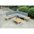 Import aluminum frame KD structure sofa set, white color garden outdoor sofa furniture, packed in one carton from China