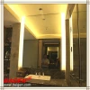 Aluminum Framed Silver Bath Mirror With side lighting made in Shanghai China