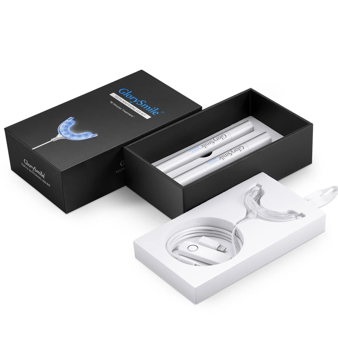 Amazon Hot Popular Blue cold lightning tooth bleaching kit 16 min 3 in 1 Phone Connect Dental Whitening Kit