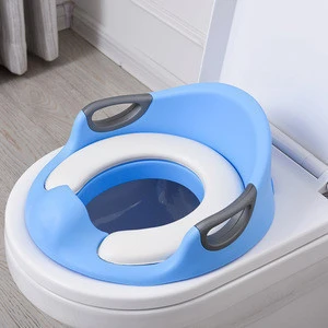 Amazon Hot Sell Training Seat For Kids Portable Babies Potty Toilet Training Cushion Child Seat with Handles Infant Toilet Seat