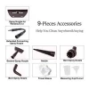 Amazon hot selling 9 pieces accessory portable handhold  kitchen sofa home Steam Cleaner