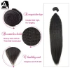 Angelbella Brazilian Remy Human Hair Weft with 4X4 Kinky Straight Hair Closures