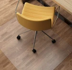 Anti slip hard wood floor carpet protect rubber office barber anti-slip rubber pvc chair mat