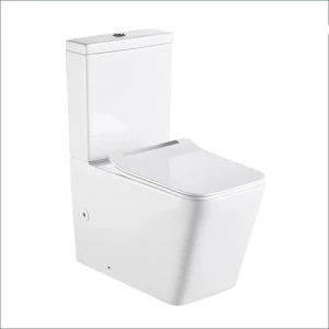 Australian Standard Water Mark Rimless P-Trap Two Piece toilet CE Dual Flush Wash Down Ceramic Toilet bowl