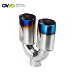 Auto Engine 304 Stainless Steel 75mm Auto Car Exhaust Tip