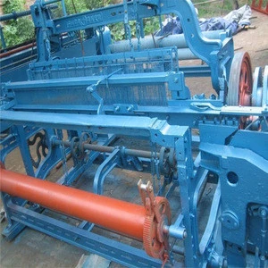 Automatic crimped wire mesh making machine for stone crusher