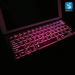 Backlight PU Leather wireless Keyboard for ipad pro 12.9