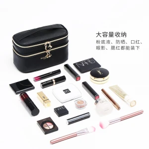 Bag in bag Cosmetic Case Fashion Travel PU Case Print Mini Luggage Case For Cosmetic