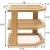 Import Bamboo Wood 3-Tier Corner Kitchen Storage Shelf, 10&quot; x 10&quot; x 9-1/2&quot; from China