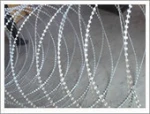 Barbed wire fence