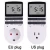 Import BAT Electronic Digital Timer Switch 24 Hour Cyclic EU UK AU US BR FR Plug Kitchen Timer Outlet Programmable Timing Socket from China