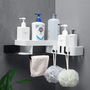 Bathroom rack toilet  washstand wall towel storage bath hole wall hanging toilet corner rack