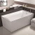 Bathroom two sided bathtub eco friendly acrylic massage bath tub with fiberglass