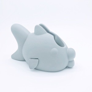 Bathtub Faucet Cover for Kid Silicone Spout Cover Baby Gray Fish Child Bathroom Cute Accessories