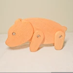 Bear Wooden Decoration New Design Animal Wood Crafts Creative Home Decor 2021 Novelty Wooden Toys