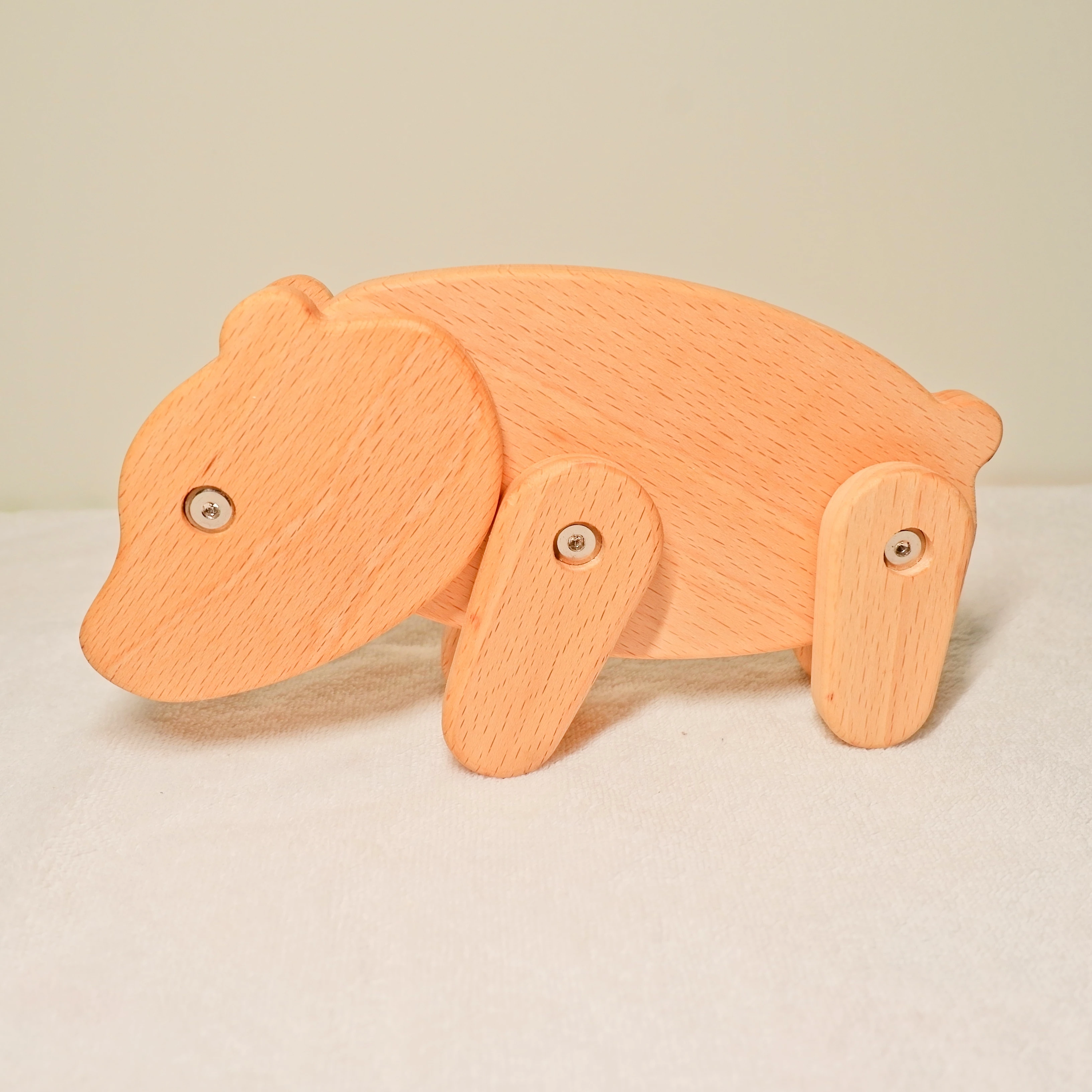 Bear Wooden Decoration New Design Animal Wood Crafts Creative Home Decor 2021 Novelty Wooden Toys