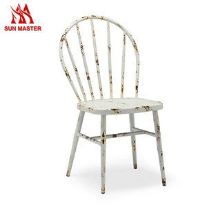 Best Price Old Style Home Furniture Retro White Dining Chair