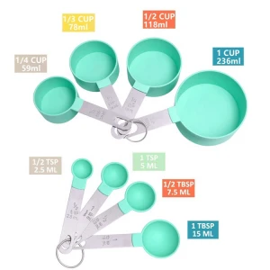 Best seller Non-stick Heat Resistant 17- Piece Colorful Silicone Kitchen Utensils Set With Stainless Steel Handle