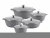 Import Best Selling Fashion Oval Casserole Non Stick Pan Carved Bottom Cooking Pot Kitchen Marble Coating Nonstick Cookware Sets from China