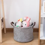 Best Selling Products Felt Cloth Dirty Clothes Hamper Storage Basket  Clothes Basket Woven Storage Basket Kitchen Storage